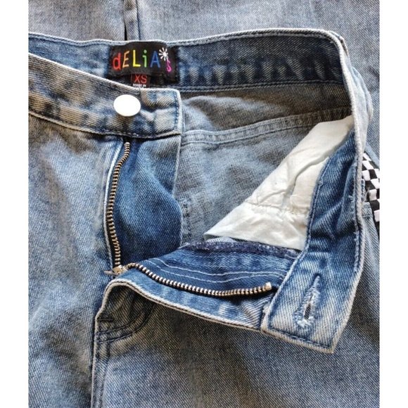 Delias Jeans Juniors XS Racer Stripe Straight Leg - Picture 7 of 16